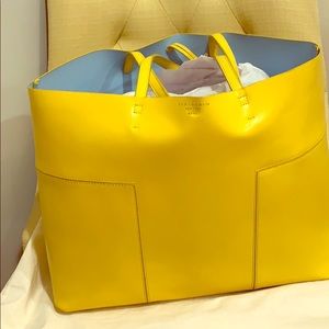 🌟Yellow Tory Burch Block T Tote bag🌟